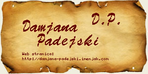 Damjana Padejski vizit kartica